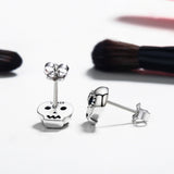 925 Sterling Silver Earrings with Pavé Setting CZ
