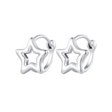 S925 Oxidized Silver 1cm Earrings for Women