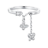 925 Sterling Silver Pavé Setting CZ Ring for Women