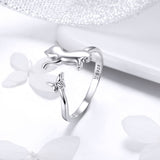 925 Sterling Silver Ring with 0.2cm Width and 1.2cm Claw Height