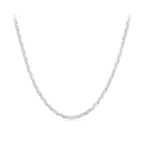 925 Sterling Silver Plated Platinum 45cm Necklace