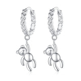 925 Sterling Silver Plated Platinum Earrings