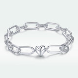 925 Sterling Silver Oxidized Bracelet 17cm for Women