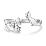 925 Sterling Silver 3mm Pavé Setting CZ Ring
