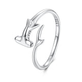 925 Sterling Silver Oxidized Silver Ring 0.16cm Width for Women