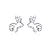 S925 Sterling Silver Plated Platinum Earrings