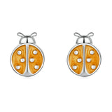 S925 Sterling Silver Enamel Earrings for Women
