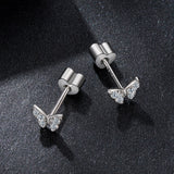925 Sterling Silver Moissanite Necklace 0.5x0.6cm for Women