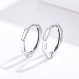 925 Sterling Silver Earrings 1.6*1.5 Size for Unisex