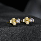 S925 Sterling Silver 3mm Moissanite Earrings for Women