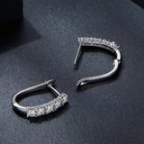 S925 Sterling Silver Moissanite Earrings 0.30 Carat for Women