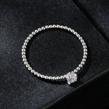 925 Sterling Silver 3mm Moissanite Ring for Women - Size 6