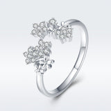 S925 Sterling Silver Pavé Setting CZ Ring for Women