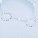 925 Sterling Silver Plated CZ Ring 30mm Chain Length, 1.7mm Width for Women
