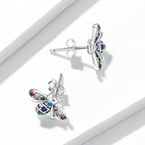 925 Sterling Silver Pavé Setting CZ Earrings for Women