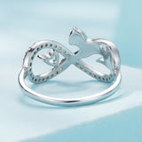 925 Sterling Silver 3mm CZ Pavé Setting Ring Size 7.0 for Women