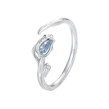 925 Sterling Silver 1.9mm Synthetic Spinel Ring for Women