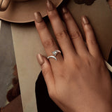 925 Sterling Silver Oxidized Silver 0.18cm Ring
