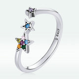 925 Sterling Silver Oxidized Pavé Setting CZ Ring