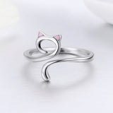 S925 Sterling Silver Adjustable Ring for Women