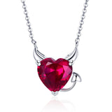 925 Sterling Silver Necklace with 1.5x1.3 cm Pendant for Women