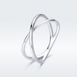 925 Sterling Silver Plated Platinum Ring Size 5.0 for Women