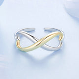 925 Sterling Silver Plated White Gold Ring for Women