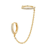 S925 Sterling Silver Earrings with Pavé Setting CZ for Women