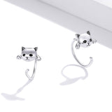 925 Sterling Silver Earrings with Pavé Setting and CZ Stones