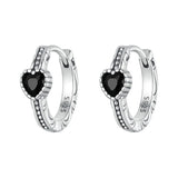 925 Sterling Silver Earrings with Pavé Setting CZ