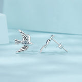 925 Sterling Silver Oxidized CZ Earrings for Women
