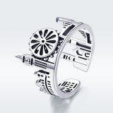 S925 Sterling Silver 1.2 cm Wide Ring