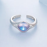 925 Sterling Silver White Gold Plated Pavé CZ Ring for Women