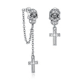 S925 Sterling Silver Oxidized Earrings for Women
