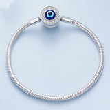 925 Sterling Silver Bracelet with CZ & Resin, Size 17.0