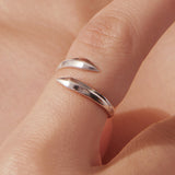 925 Sterling Silver Oxidized 0.18cm Ring