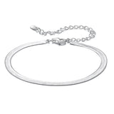 925 Sterling Silver Plated White Gold Bracelet for Unisex