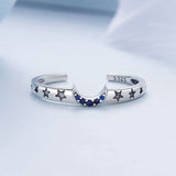925 Sterling Silver Pavé Setting CZ Oxidized Ring | Size Nan | Style E