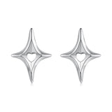 925 Sterling Silver Earrings 1.2x0.9cm