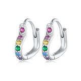 925 Sterling Silver Earrings with Pavé Setting CZ for Women