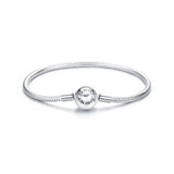 925 Sterling Silver Oxidized Silver White Gold 14.0mm Bracelet for Women