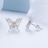 925 Sterling Silver Opal Nanometer Stone Earrings for Women