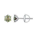 925 Sterling Silver Moissanite 1.00 Carat Earrings Size 7.0mm for Women