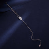 925 Sterling Silver Moissanite Bracelet with Pavé Setting 15+6cm for Women