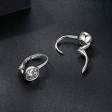 925 Sterling Silver 0.50 Carat Moissanite Earrings for Women