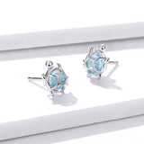 S925 Oxidized Silver Pavé Setting CZ Earrings for Women