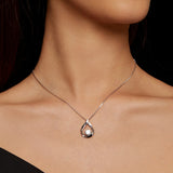 925 Sterling Silver Necklace with 1 Carat Moissanite - 400mm Length for Women