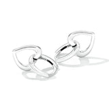 925 Sterling Silver Earrings for Women - Oxidized - 1.9x1.2cm