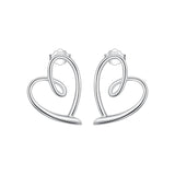 925 Sterling Silver Earrings for Women - 19x14mm, Platinum Plated