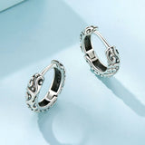 925 Sterling Silver Oxidized Earrings for Women